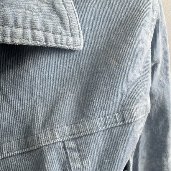 Y2k Paris Blues light blue corduroy jacket size M - Picture 3 of 8